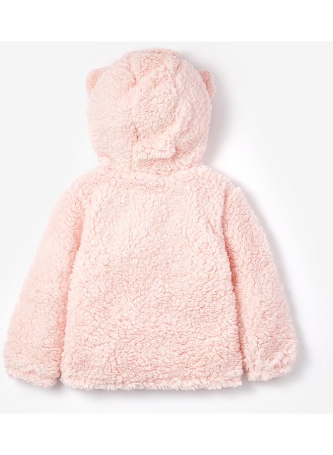 June Baby Plush Coat Pink - Image 2