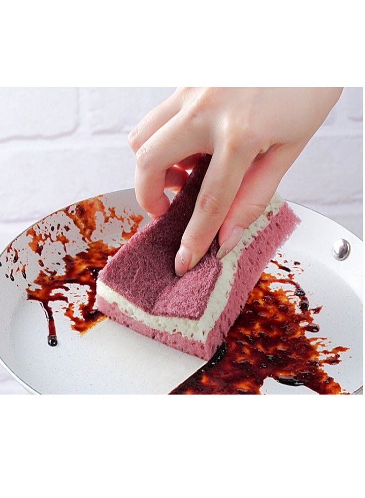 10 عبوات من إسفنجات تنظيف المطبخ، وسادات تنظيف، مادة مزدوجة الجوانب، تأثير مزدوج الجوانب، إسفنجة غسيل الأطباق للمطبخ، وسادة تنظيف، إسفنجة تنظيف الأواني المنزلية - Image 2