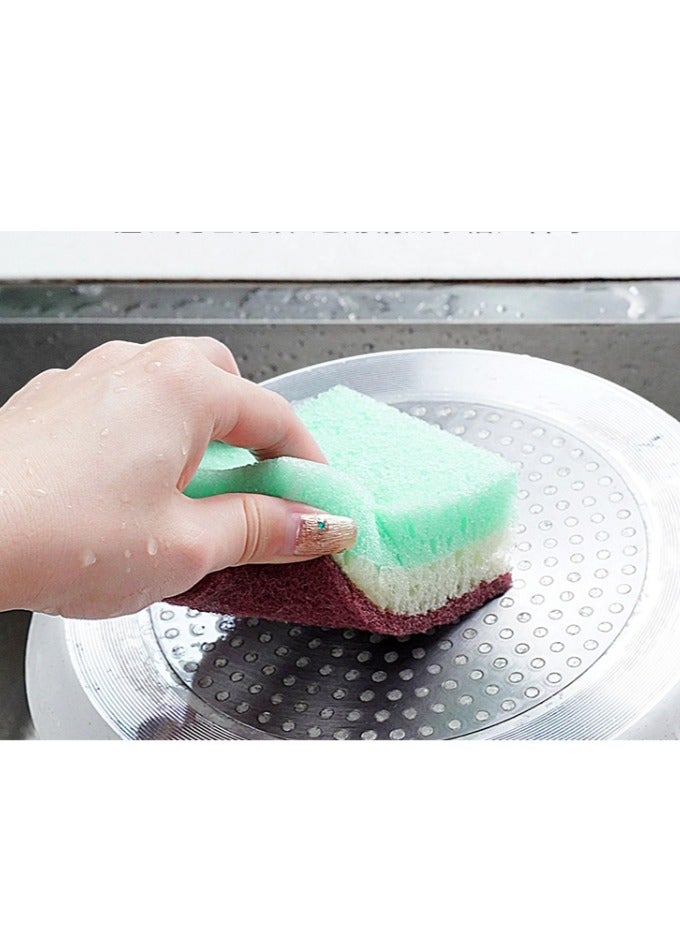 10 عبوات من إسفنجات تنظيف المطبخ، وسادات تنظيف، مادة مزدوجة الجوانب، تأثير مزدوج الجوانب، إسفنجة غسيل الأطباق للمطبخ، وسادة تنظيف، إسفنجة تنظيف الأواني المنزلية - Image 3