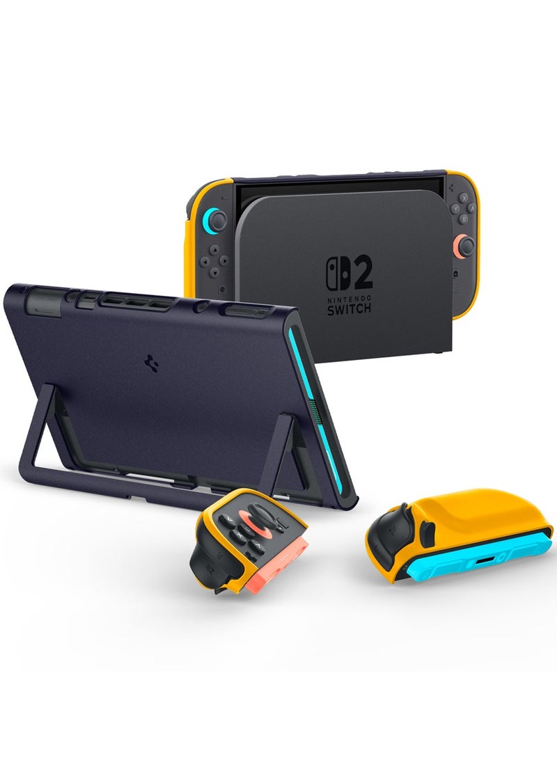 Spigen Nano Pop Nintendo Switch 2 Case Cover (2025) Slim Fit with Detachable Joy-Con and Kickstand Compatible - Blueberry Navy  - Image 1