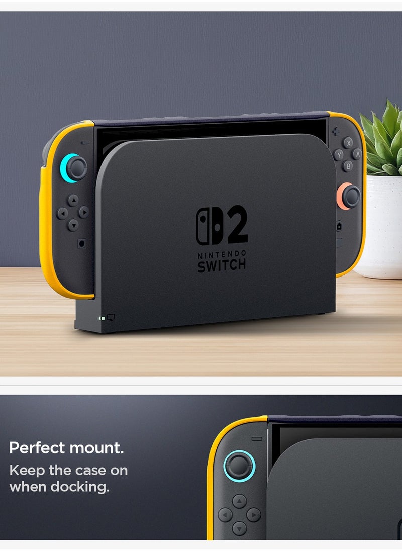 Spigen - Nano Pop Nintendo Switch 2 Case Cover (2025) Slim Fit with Detachable Joy-Con and Kickstand Compatible - Blueberry Navy - Image 1