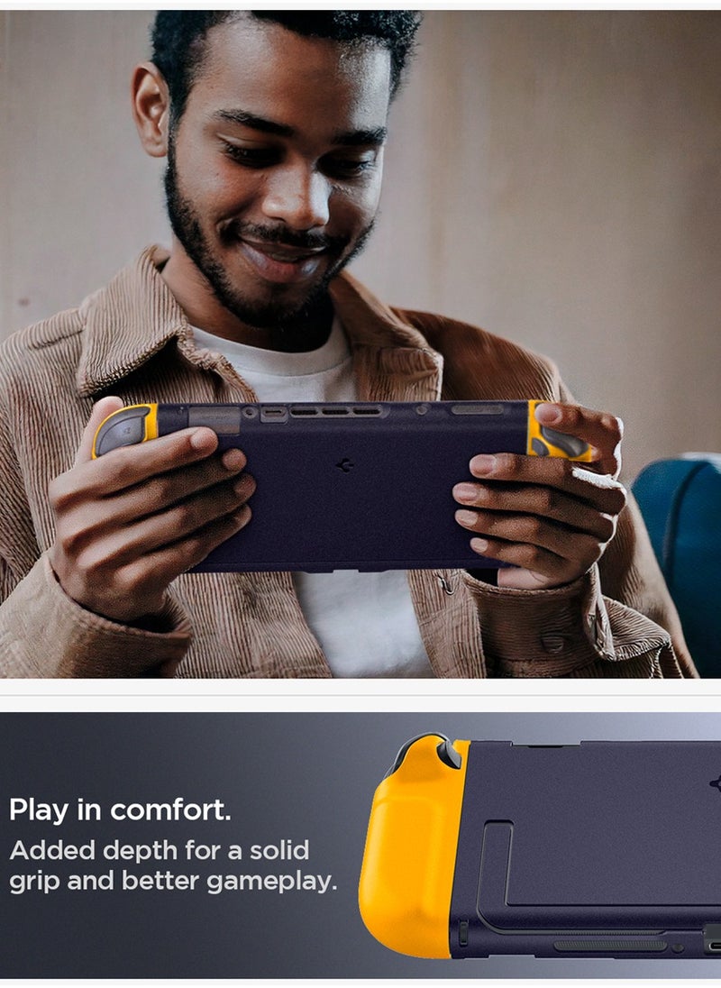 Spigen - Nano Pop Nintendo Switch 2 Case Cover (2025) Slim Fit with Detachable Joy-Con and Kickstand Compatible - Blueberry Navy - Image 1