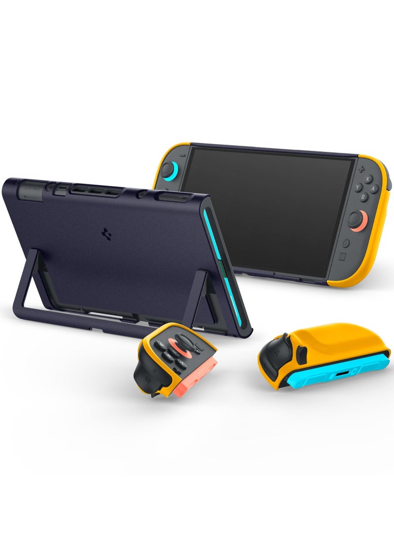 Spigen - Nano Pop Nintendo Switch 2 Case Cover (2025) Slim Fit with Detachable Joy-Con and Kickstand Compatible - Blueberry Navy - Image 1