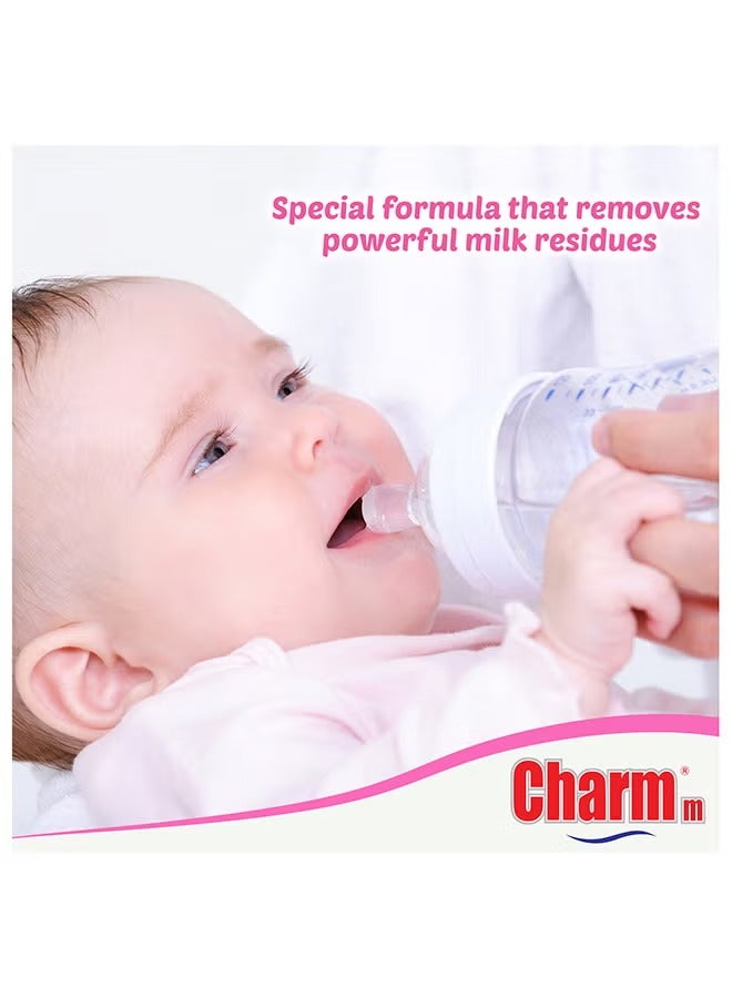 CHARMM منظف زجاجات الأطفال مثالي لتنظيف زجاجات الأطفال 100% معاد تدويره صديق للبيئة مختبر جلدياً 2x1L - Image 2