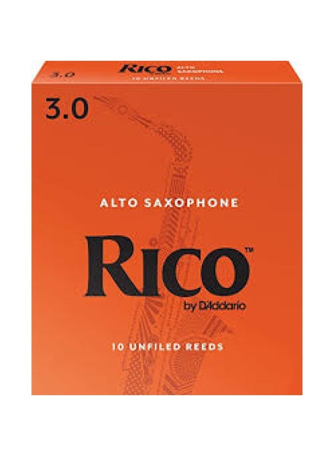 ريكو من دادياريو RJA1030 قصب الساكسفون الألتو - القوة 3 - 10 قطع