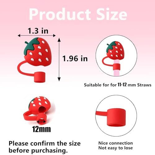Horsdo 6pcs Straw Cover Cap for Owala Kids Cup, Dust-Proof Drinking Silicone Straws Reusable Straws Tips Lids,12mm 0.47in Lid Accessories (6pcs) - Image 3