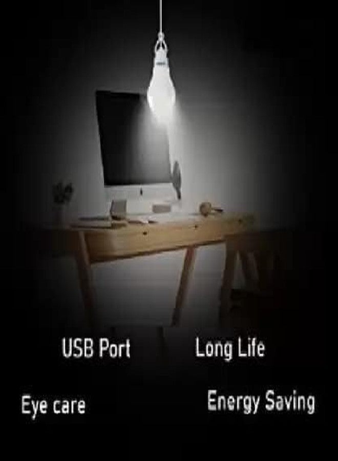 DIGSMORDEN مصباح LED ساطع يعمل بمنفذ USB من DIGSMORDEN | مصباح أبيض 9 فولت / 9 واط مع سلك طويل | مصابيح LED محمولة موفرة للطاقة تعمل بمنفذ USB، مناسبة للاستخدام مع بنك الطاقة، والكمبيوتر المحمول، والسيارة، والتخييم | مصباح طوارئ سهل التركيب (عبوة من قطعتين) - Image 2