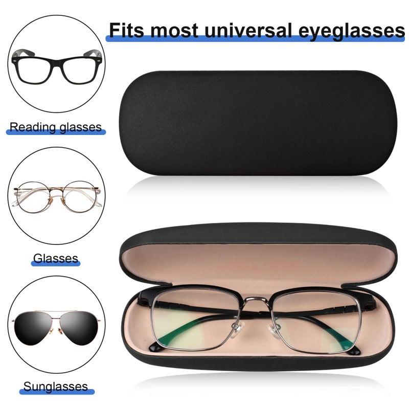 Joyberg Joyberg Glasses Case, 2 Pack Eyeglass Case with Cleaning Cloth, Glasses Case Hard Shell Fits Most Glasses  - Image 3