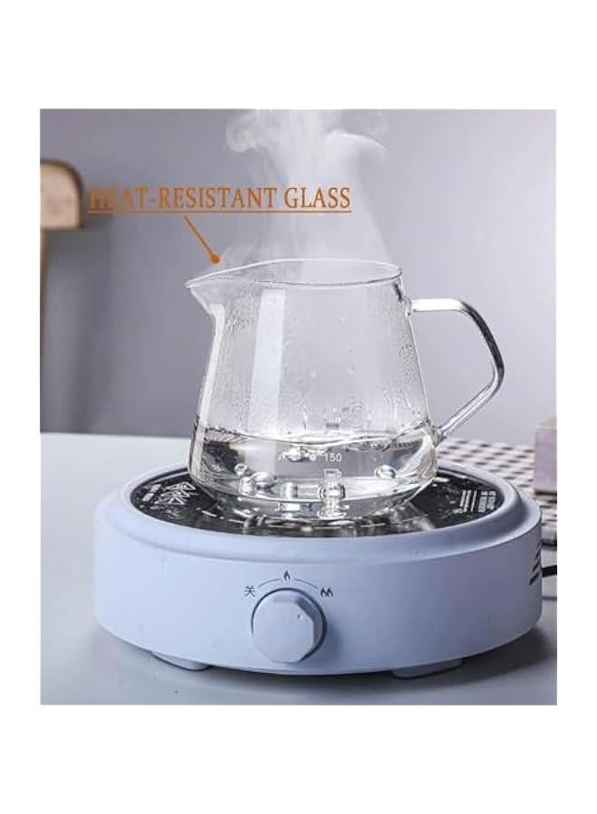 HOOKOR Pour Over Coffee Maker - 20 OZ /600ML Glass Carafe Coffee Server with Glass Coffee Dripper/Filter, Drip Coffee Maker Set for Home or Office, 1-5 Cups - Image 3