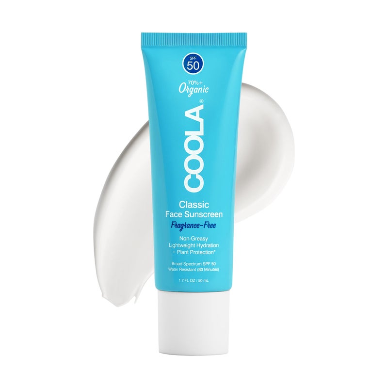 COOLA Organic Face Sunscreen SPF 50 Sunblock Lotion, Dermatologist Tested Skin Care for Daily Protection, Vegan and Gluten Free, Fragrance Free, 1.7 Fl Oz. - Image 1