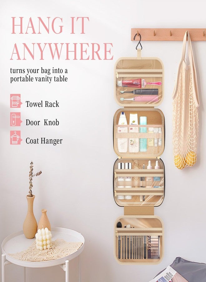 HOTOR Travel Toiletry Bag - Toiletry Bag w/Hanging Hook - Spacious Toiletry Bag for Women & Men, Makeup Bag/Big Comparment, Waterproof for Travel Accessories, Travel Essentials, Large, Aegean-Blue - Image 4