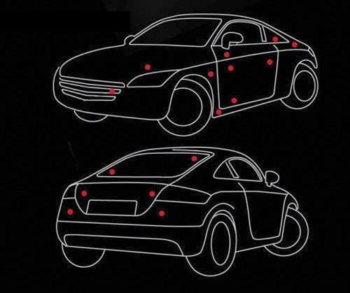 Incognito Turbo Logo Sticker for All Cars, Metal (Big - 12.8 cm x 1.8 cm, Red) - Image 5