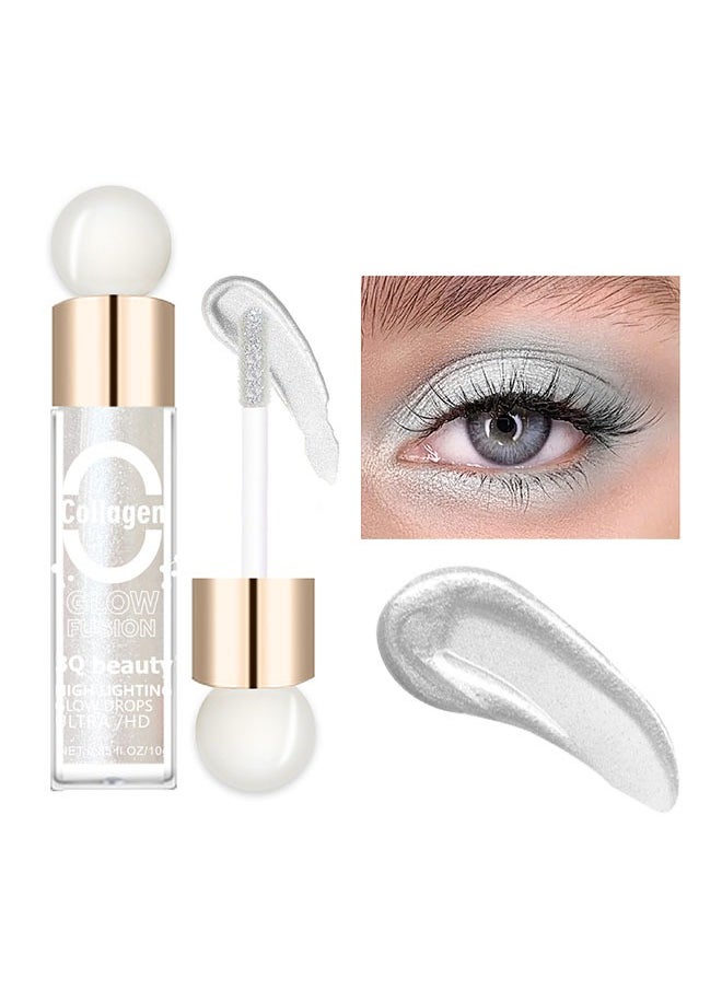 Body Highlighter, Face Body Highlighter, All In One Makeup Liquid Illuminator, Waterproof Moisturizing Light Shimmer Illuminator for Face & Body