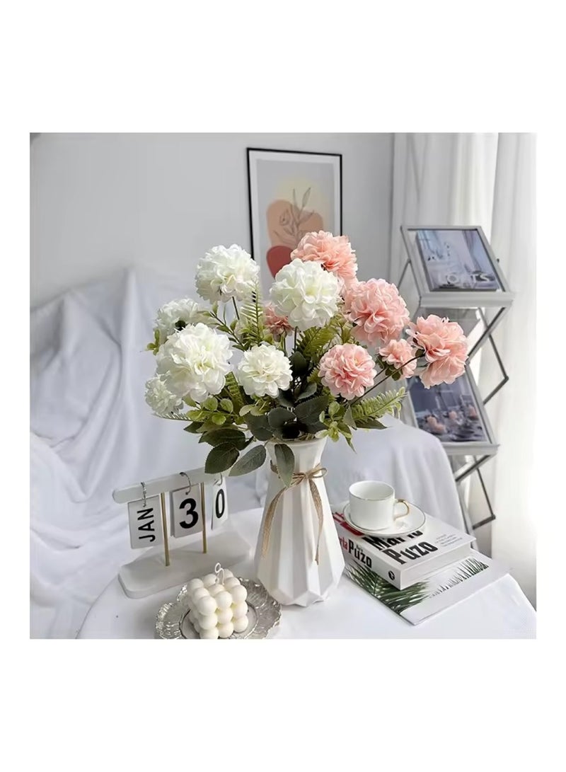 هويتك زهرة صناعية لديكور المنزل والحفلات وحفلات الزفاف باللون الأحمر - Image 5