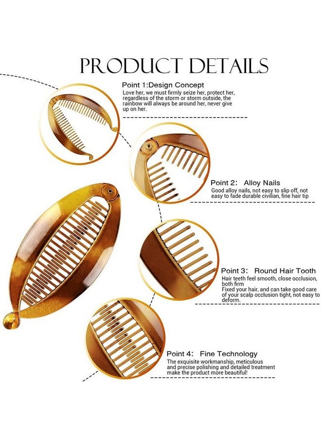 BIRDWARE Fishtail Banana Hair Clip For Women Set of 3 Black 572 - Image 4