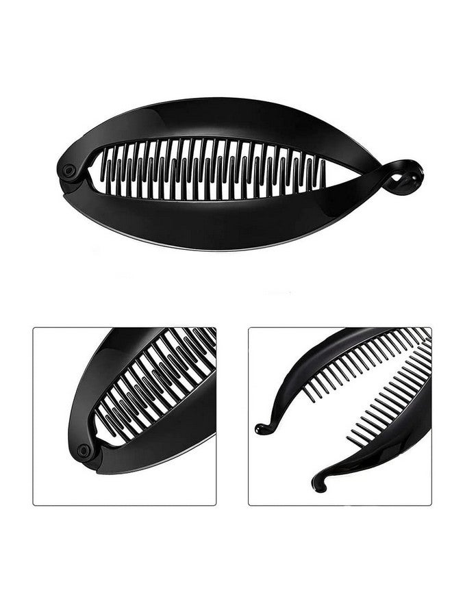 BIRDWARE Fishtail Banana Hair Clip For Women Set of 3 Black 572 - Image 2