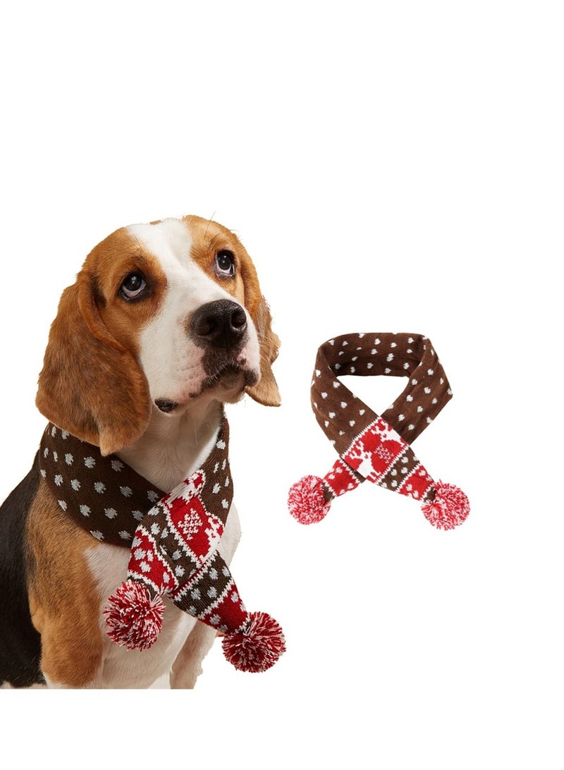 Loquat Squality Pet Scarf Autumn And Winter Warm Neck Festive Decoration Multicolour  - Image 2