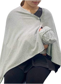 Grey carset curtain button