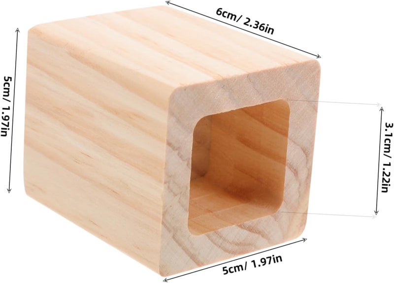 4Pcs Heavy Duty Wooden Bed Risers Furniture Height Extenders for Beds Couches and Tables Solid Lifts for Convenient Height Elegant Design and Versatile Use - Image 2