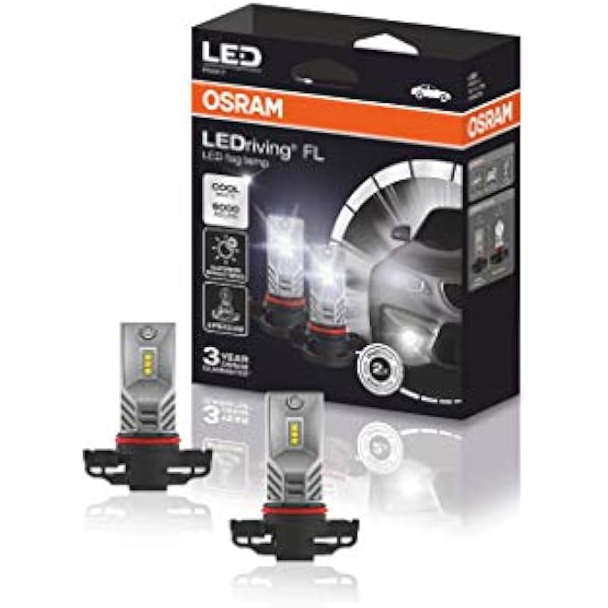 أوسرام مصباح ضباب ليد من ليدريفينج FL Psx24W للاستخدام على الطرق الوعرة فقط، صندوق كرتوني قابل للطي، مصباحان - Image 1