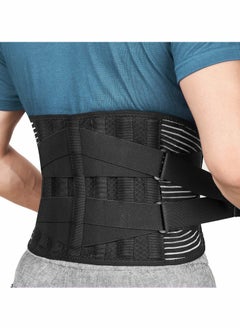 KASTWAVE Air Mesh Brace for Men Women Lower Pain Relief Corset with 7 Stays Adjustable Support Belt Work Anti skid Lumbar Sciatica Scoliosis Size L  - Image 1
