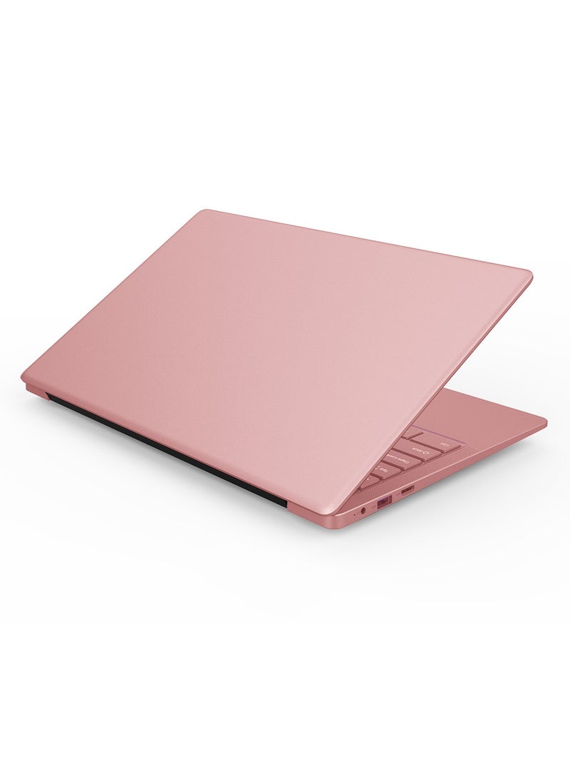 مول ويل حاسوب محمول مزود بشاشة عرض 14 بوصة، ومعالج Celeron N3710 وذاكرة وصول عشوائية سعة 8 جيجابايت/ذاكرة تخزين ثابتة سعة 128 جيجابايت/رسومات إنتل عالية الجودة الإنجليزية/العربية وردي ناعم - Image 5