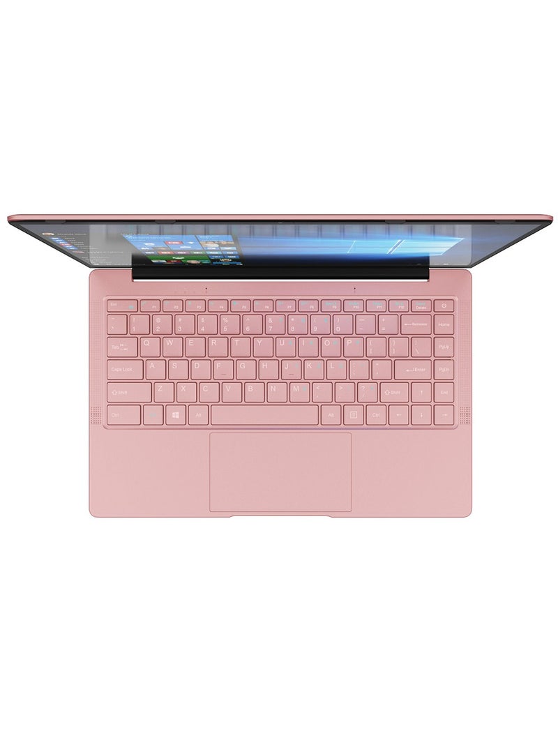 مول ويل حاسوب محمول مزود بشاشة عرض 14 بوصة، ومعالج Celeron N3710 وذاكرة وصول عشوائية سعة 8 جيجابايت/ذاكرة تخزين ثابتة سعة 128 جيجابايت/رسومات إنتل عالية الجودة الإنجليزية/العربية وردي ناعم - Image 4