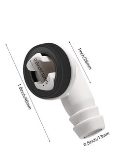 Y&D 4Pcs Air Conditioner Drain Hose Elbow Fitting Connector with Rubber Ring Fit for Mini-Split AC Unit and Window Conditioning Unit, Adapter (0.6 Inch 15mm)  - Image 3