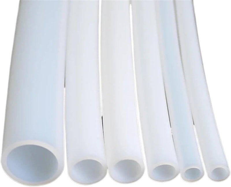Tubing White PTFE Tube for 3D Printer Parts Pipe ID 0.5mm 1 2 .5 3 4 6 7 8 10 12mm 14mm 16mm 18mm 20mm F46 Insulated Hose Rigid 600V Meter(ID 2mm x 3mm OD) - Image 1