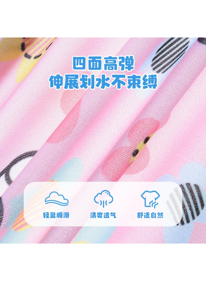 Peppa Pig summer Thin Girls' One-piece Swimsuit Dress With Full-print Floral Design And Built-in Skirt Shorts For Infants - Image 5