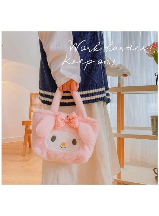 GRUCIY Kawaii Cinnamoroll Sanrio Plush Bag My Melody Anime Handbags Kt Cat Purin Dog Kuromi Plushie Backpack for Girls - Image 3