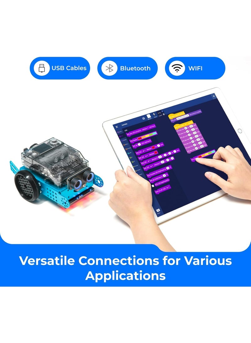 ميك بلوك روبوت البرمجة mBot Neo للأطفال، يدعم تعلم الذكاء الاصطناعي ببرمجة Scratch وPython، مجموعة أدوات الروبوتات للأطفال من سن 8 إلى 12 عامًا فما فوق، ألعاب روبوت STEM هدايا للأولاد والبنات - Image 4