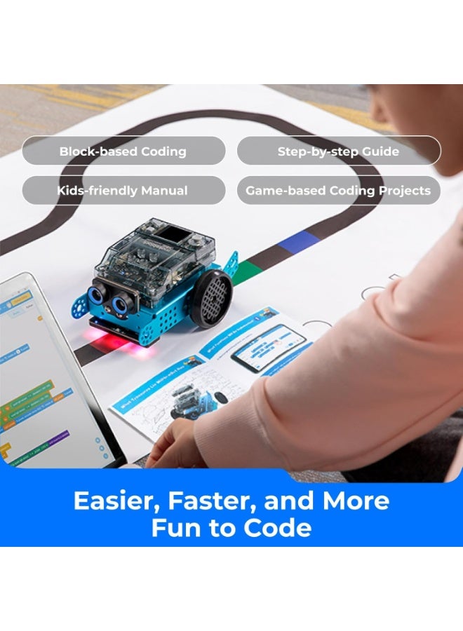 ميك بلوك روبوت البرمجة mBot Neo للأطفال، يدعم تعلم الذكاء الاصطناعي ببرمجة Scratch وPython، مجموعة أدوات الروبوتات للأطفال من سن 8 إلى 12 عامًا فما فوق، ألعاب روبوت STEM هدايا للأولاد والبنات - Image 3