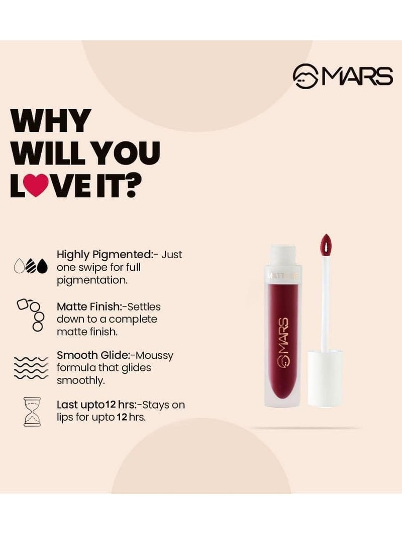مارس لون شفاه سائل مطفي يدوم طويلاً 4.5 مل 13 بينك بافيليون - Image 3