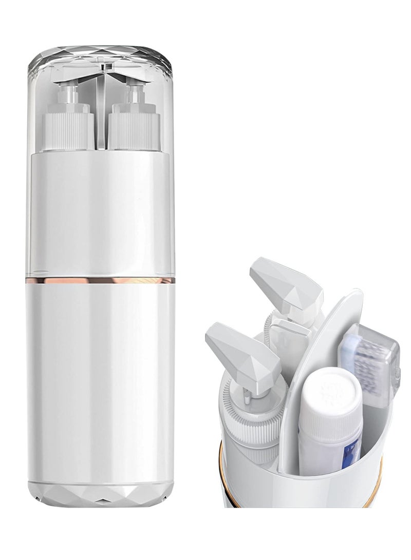 KASTWAVE 5 in 1 Travel Toothbrush Case with Lid Portable Travel Toothbrush Holder Toiletry Cup Travel Camping School Toothbrush Travel Container Travel Wash Set - Image 1