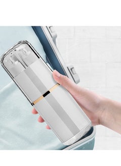 KASTWAVE 5 in 1 Travel Toothbrush Case with Lid Portable Travel Toothbrush Holder Toiletry Cup Travel Camping School Toothbrush Travel Container Travel Wash Set  - Image 2