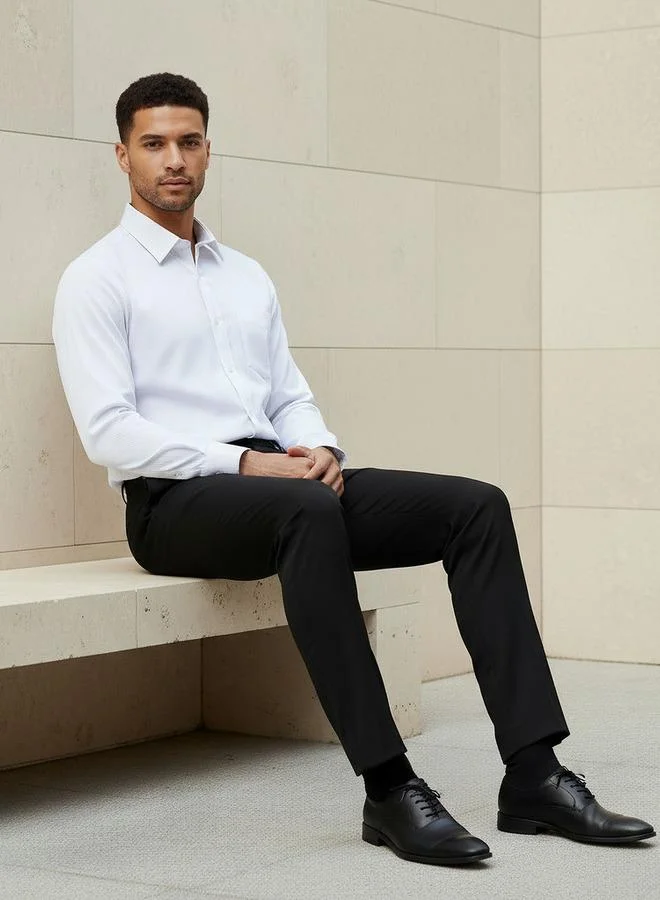 Splash FAV BLACK Men Regular Fit Formal Trousers for Men | Best Price UAE