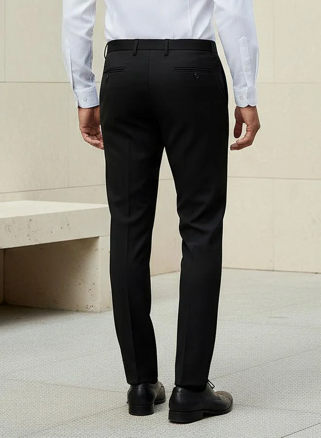 Splash FAV BLACK Men Regular Fit Formal Trousers for Men | Best Price UAE