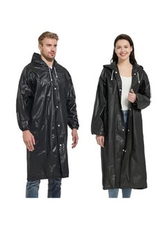 HOOKOR Rain Ponchos Raincoats for Adults Women Men, Reusable Rain Jacket Coats with Hood for Family Disney Park Travel 2 Pack  - Image 1
