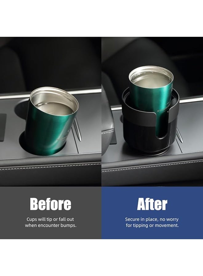 Car Cup Holder Expander Adapter, Cup Holder Extender for Car with Adjustable Base, Fits Yeti 24/36/46oz, Hydroflask 32/40oz, Large Bottles in 3"-4" - Image 4