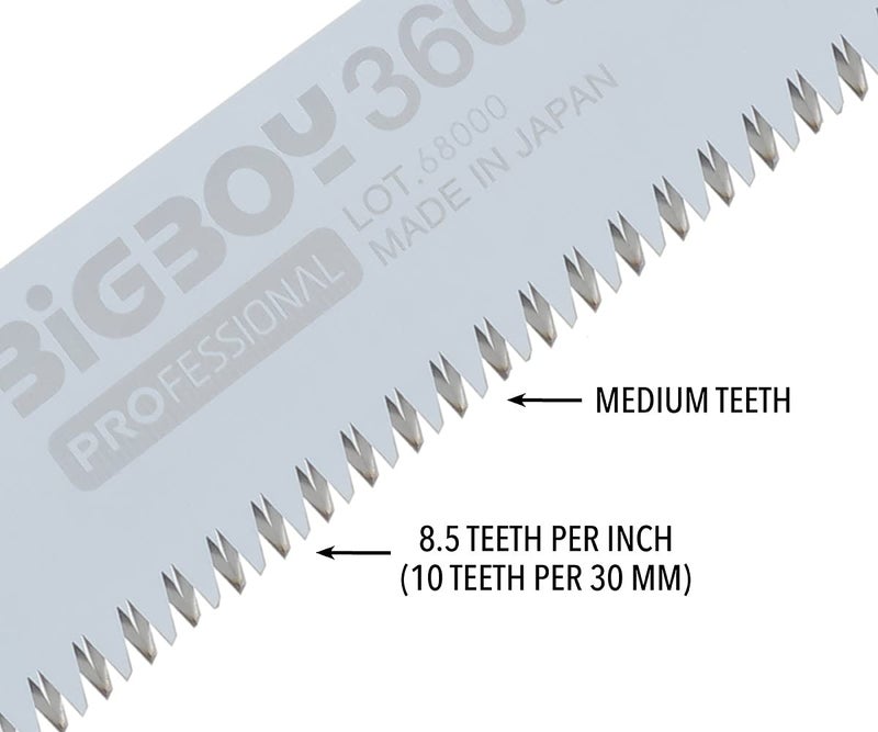 Silky Professional BIGBOY Folding Saw 360mm Medium Teeth (350-36) - Image 3