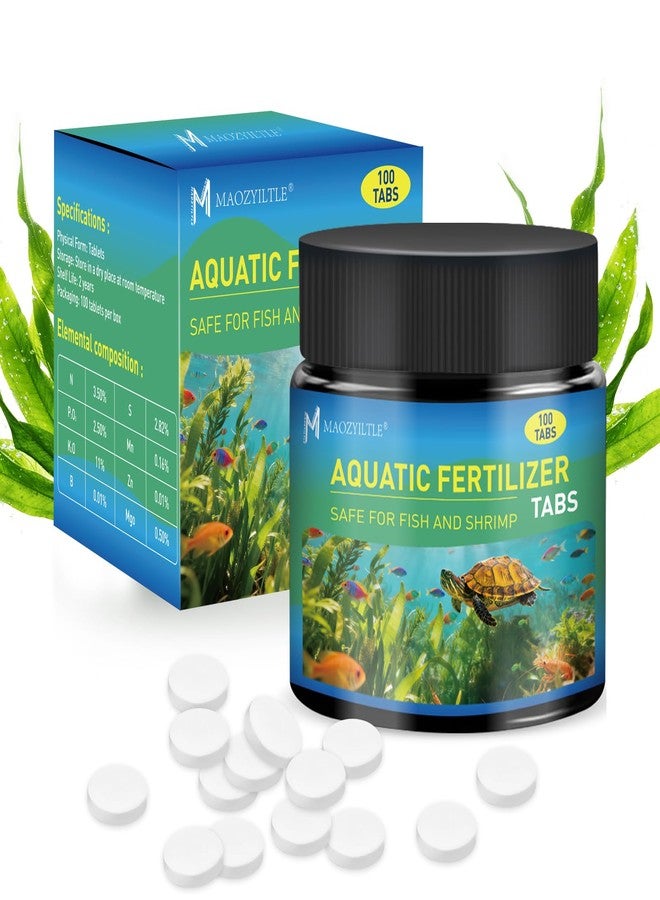 Maozyiltle Root Tabs, Aquarium Plant Fertilizer, Aquarium Water Care Tabs, 100 Tabs Aquarium Plant Food Safe for Fish and Shrimp, Aquatic Plant Fertilizer for Planted Aquarium Substrate (100) - Image 1