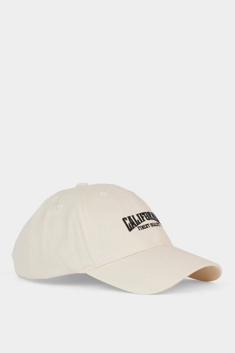 ديفاكتو Man Embroidered Cotton Cap