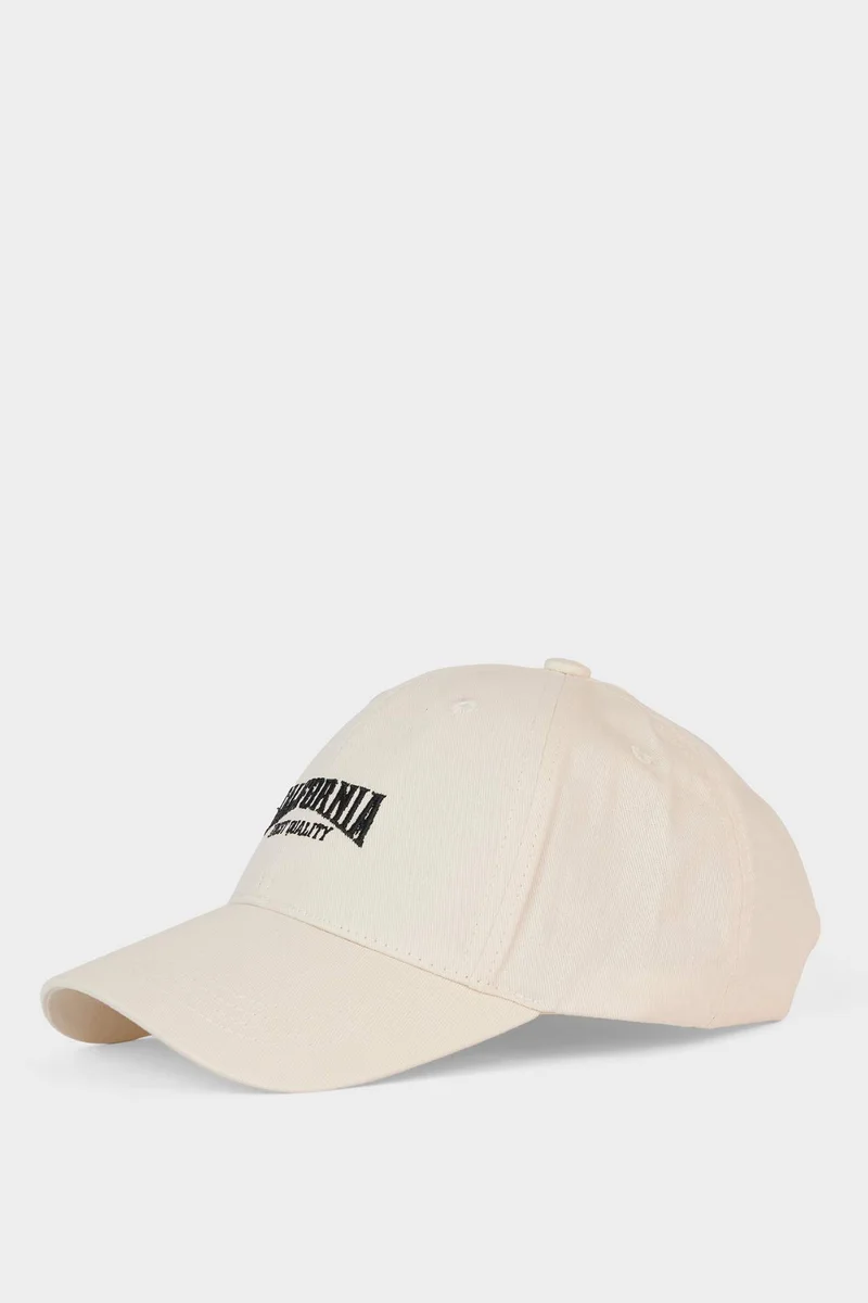 ديفاكتو Man Embroidered Cotton Cap