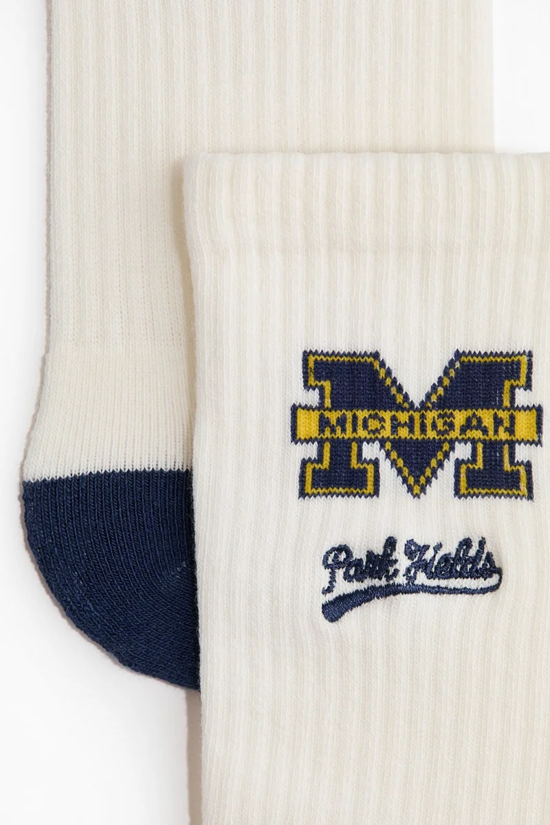 H&m Motif-detail socks
