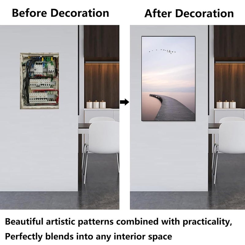 Electrical Panel Cover Decorative Painting For Indoor Outdoor Breaker Box Hiding Size 50X60CM Color D - Image 5