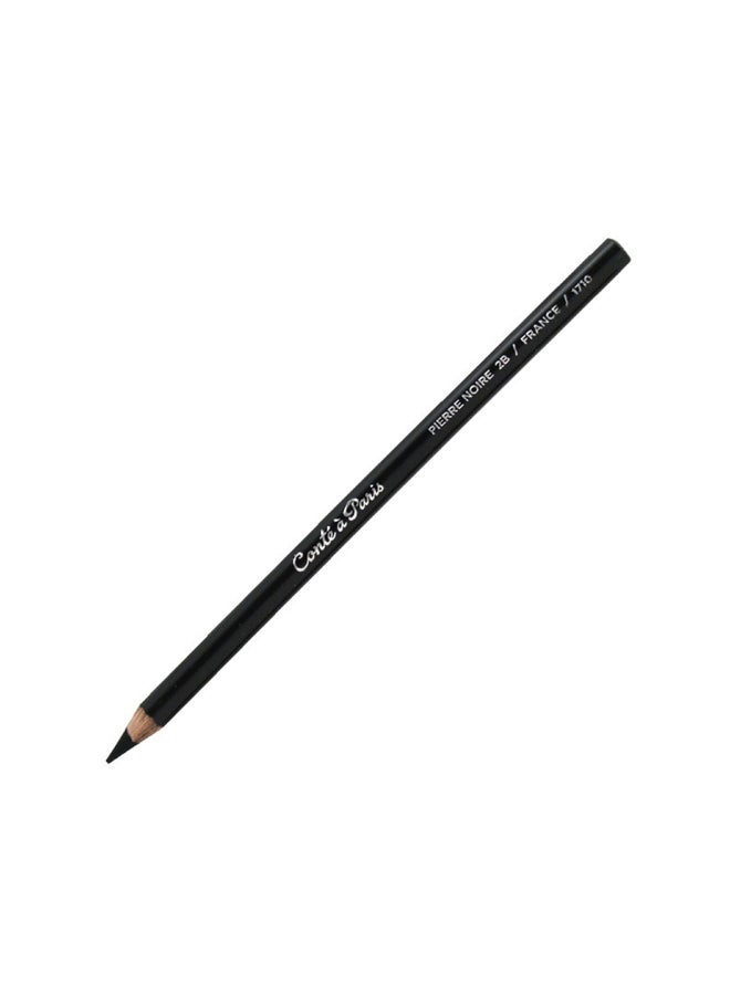 Conte Pencil 1710-2B Soft Black Pencil