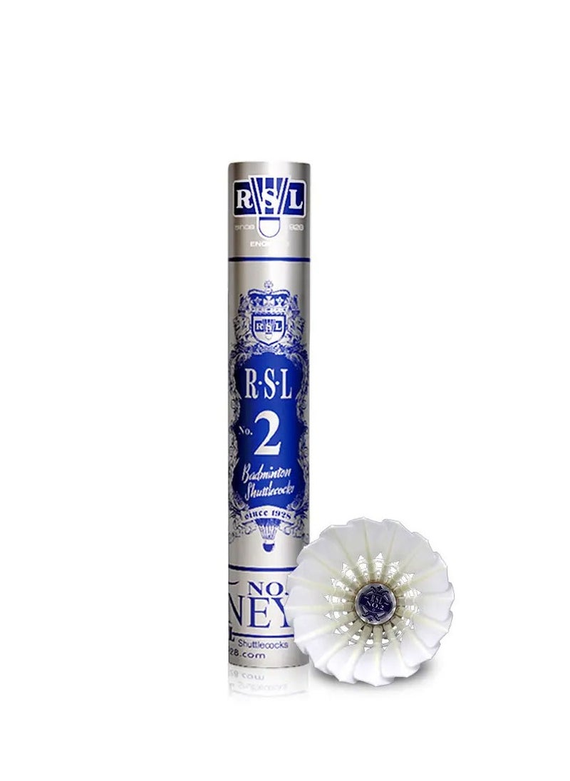 RSL - Badminton shuttlecock 12 pieces (RSL No. 2 - Speed-76) - Image 1
