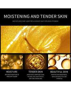 Zozu 10 Pcs Supreme 24k Gold Facial Mask Hydrating Moisturizing Nourishing Smooth Gold Foil Soft Face Mask Sheet Skincare Anti Aging Facial Sheet for Women and Men for All Skin Types  - Image 4