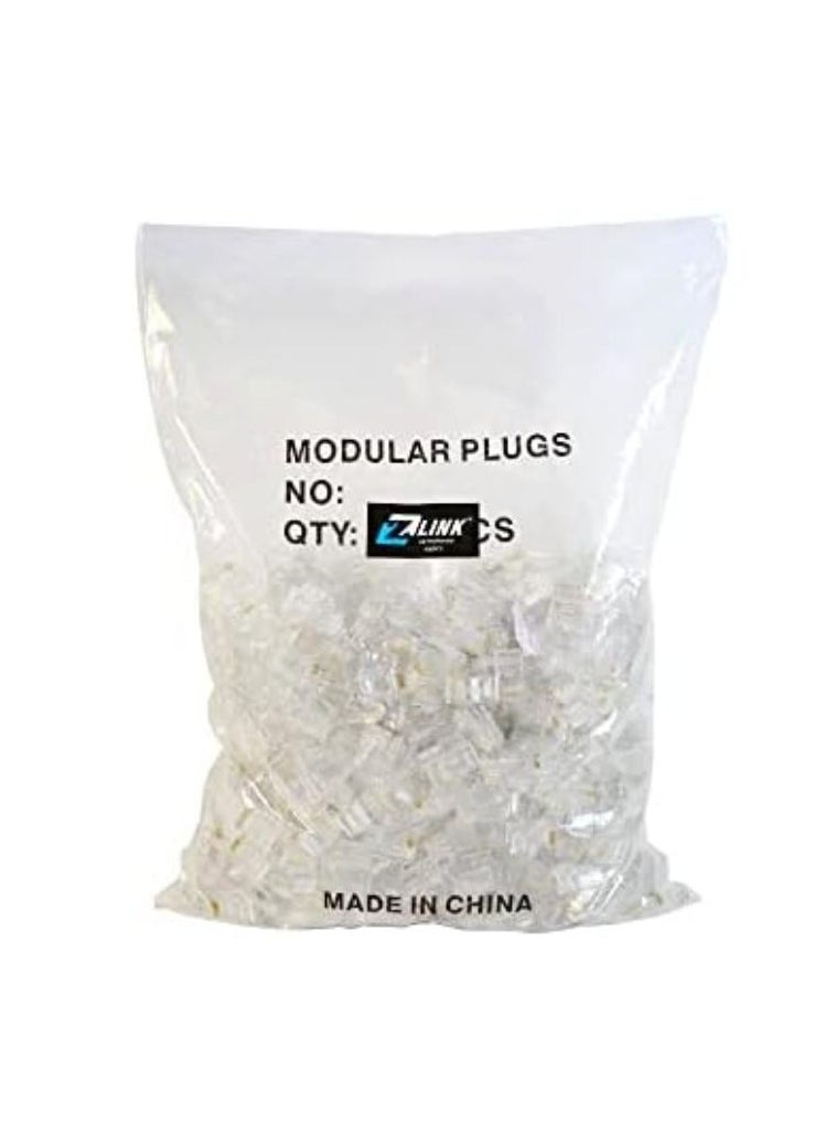 Zero RJ Cat5 500 pcs Plastic 